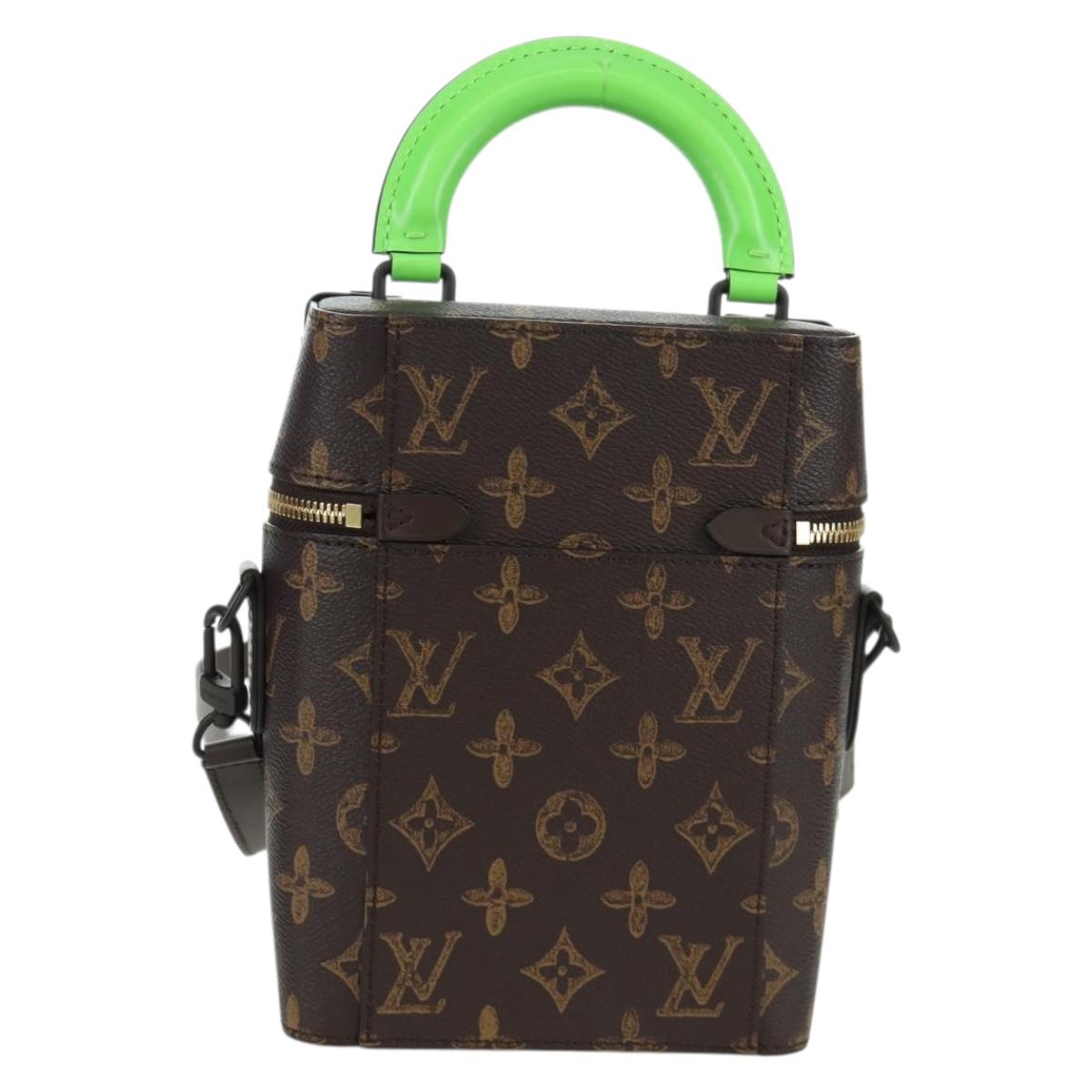 LOUIS VUITTON Monogram Vertical Box Trunk Shoulder Bag M59664 LV Auth ARZ543SAM