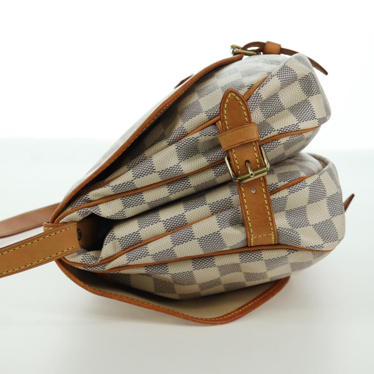 LOUIS VUITTON Damier Azur Saumur 30 Shoulder Bag SPO N48202 LV Auth ARZ546V
