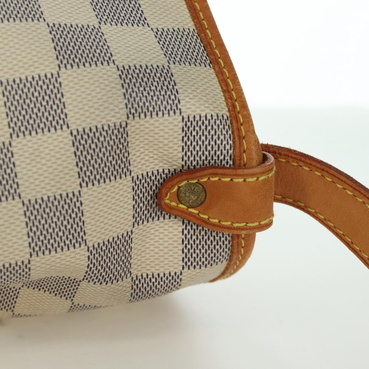 LOUIS VUITTON Damier Azur Saumur 30 Shoulder Bag SPO N48202 LV Auth ARZ546V