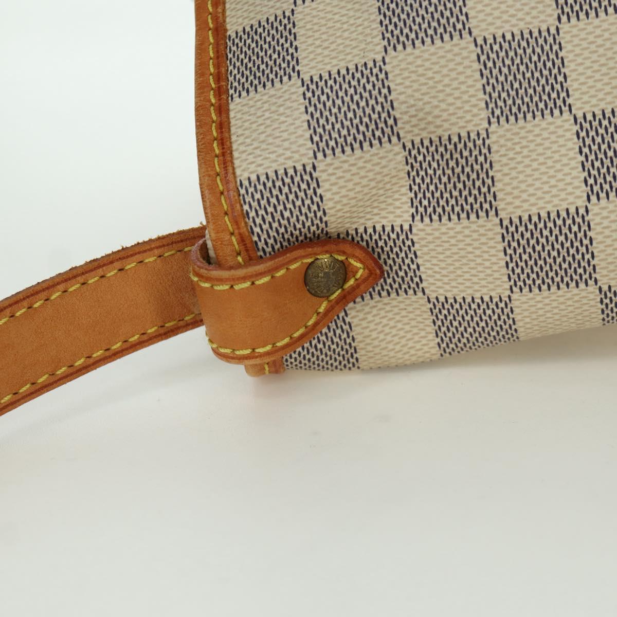 LOUIS VUITTON Damier Azur Saumur 30 Shoulder Bag SPO N48202 LV Auth ARZ546V