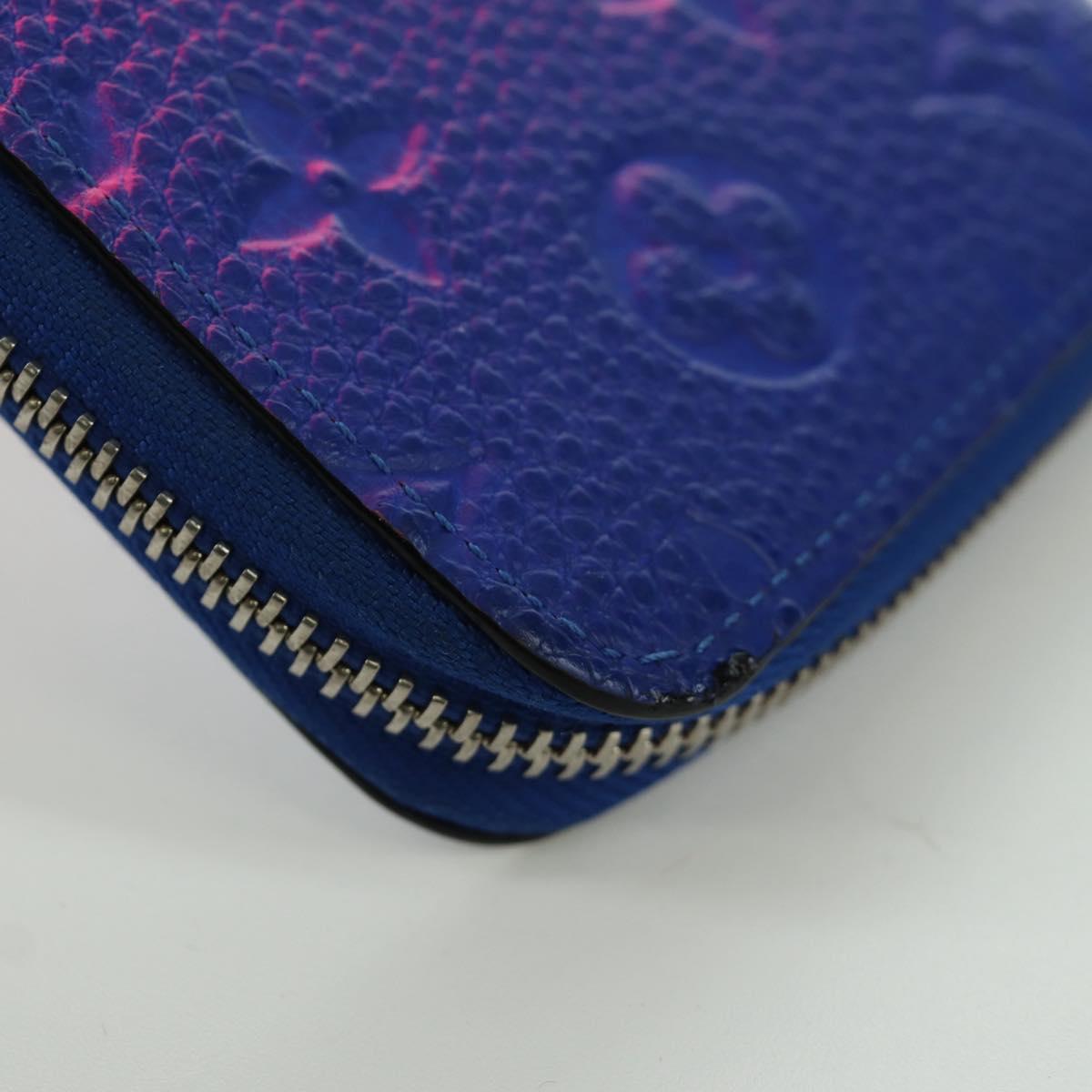LOUIS VUITTON Taurillon Illusion Zippy Wallet Vertical M81243 LV Auth ARZ552SAM
