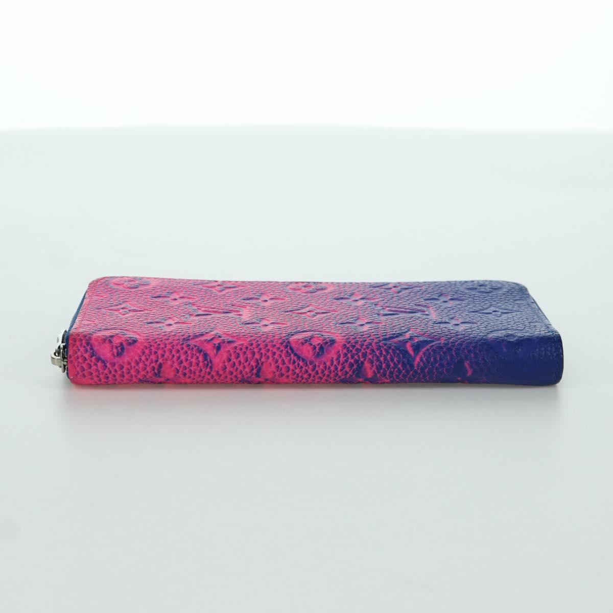 LOUIS VUITTON Taurillon Illusion Zippy Wallet Vertical M81243 LV Auth ARZ552SAM