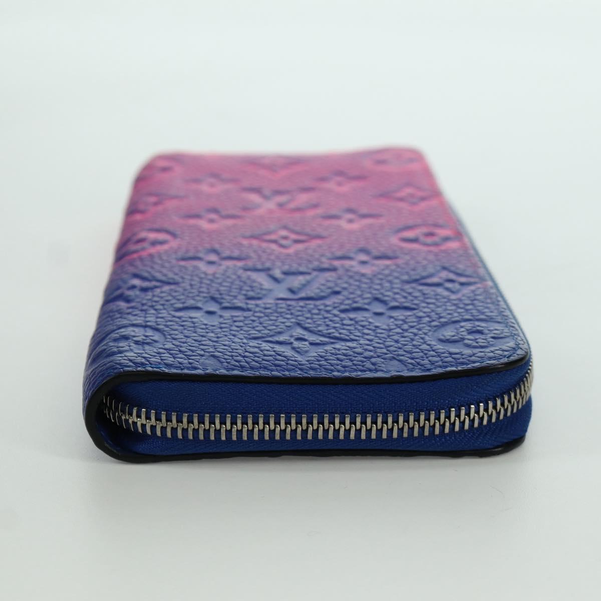 LOUIS VUITTON Taurillon Illusion Zippy Wallet Vertical M81243 LV Auth ARZ552SAM