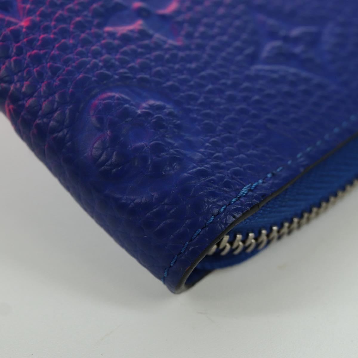 LOUIS VUITTON Taurillon Illusion Zippy Wallet Vertical M81243 LV Auth ARZ552SAM