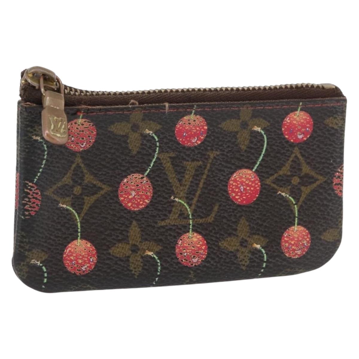 LOUIS VUITTON Monogram Cherry Pochette Cles Coin Purse M95042 LV Auth ARZ554