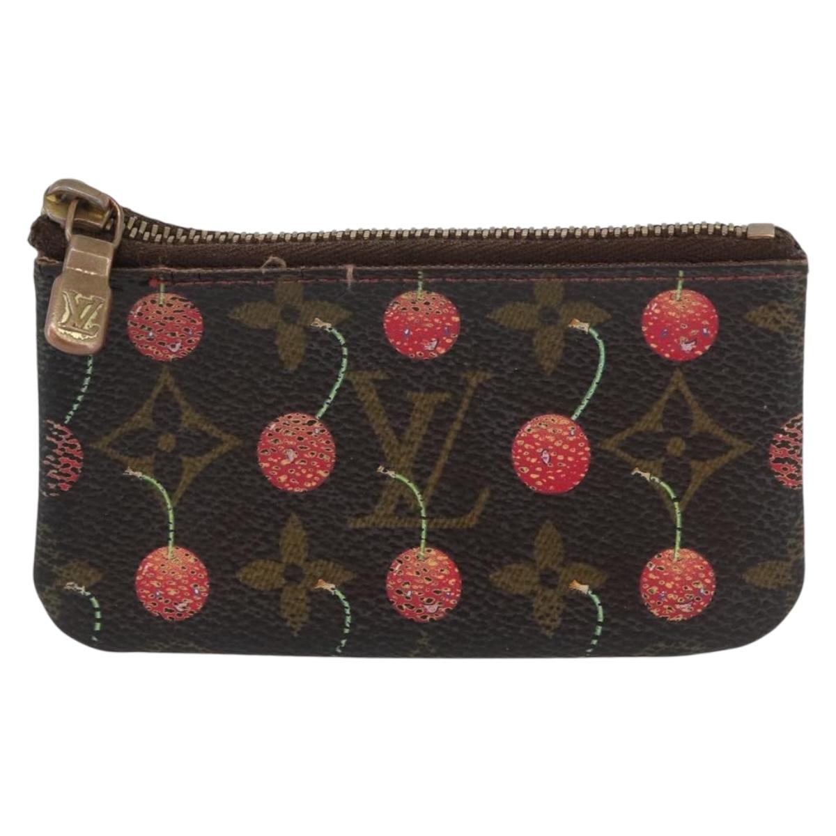 LOUIS VUITTON Monogram Cherry Pochette Cles Coin Purse M95042 LV Auth ARZ554