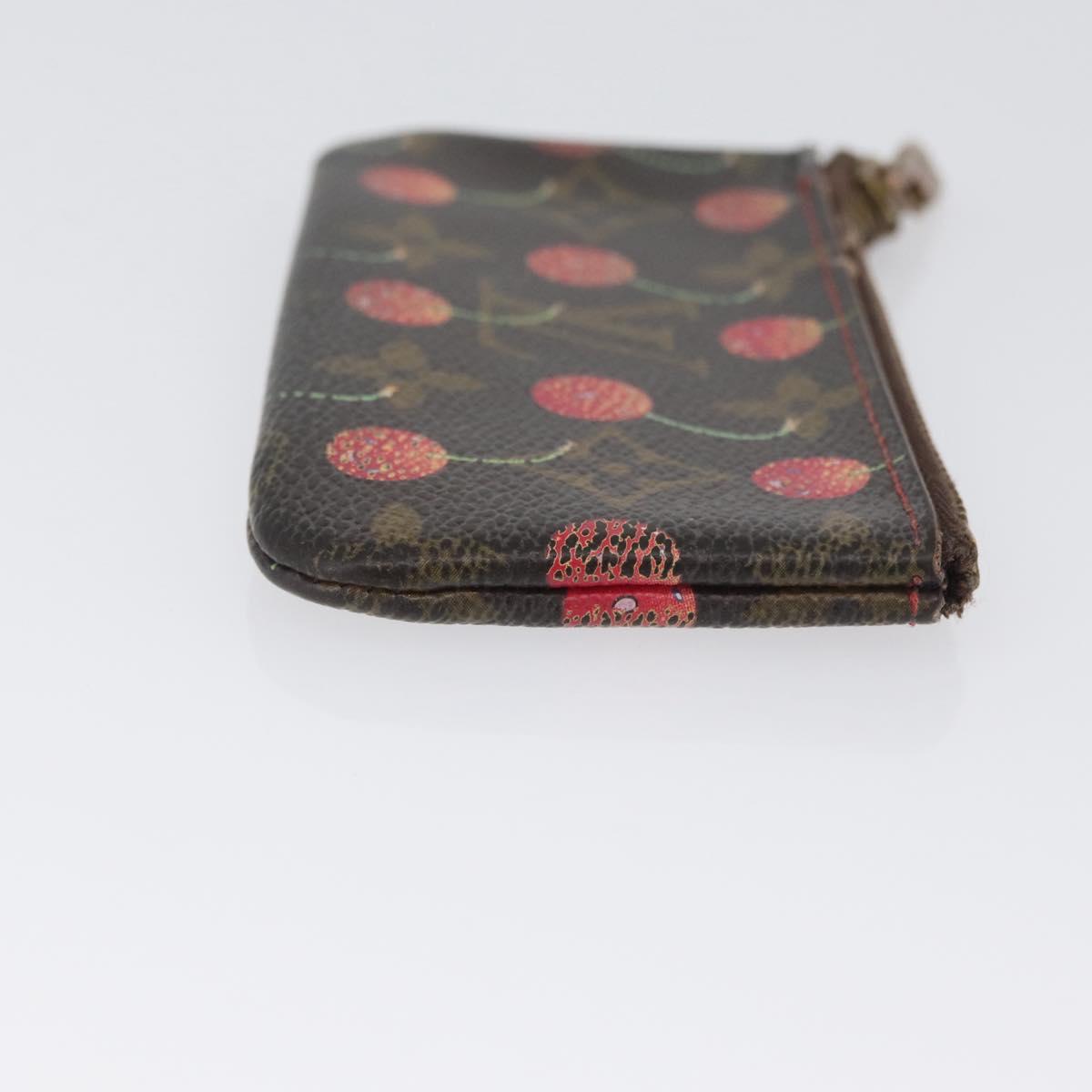 LOUIS VUITTON Monogram Cherry Pochette Cles Coin Purse M95042 LV Auth ARZ554