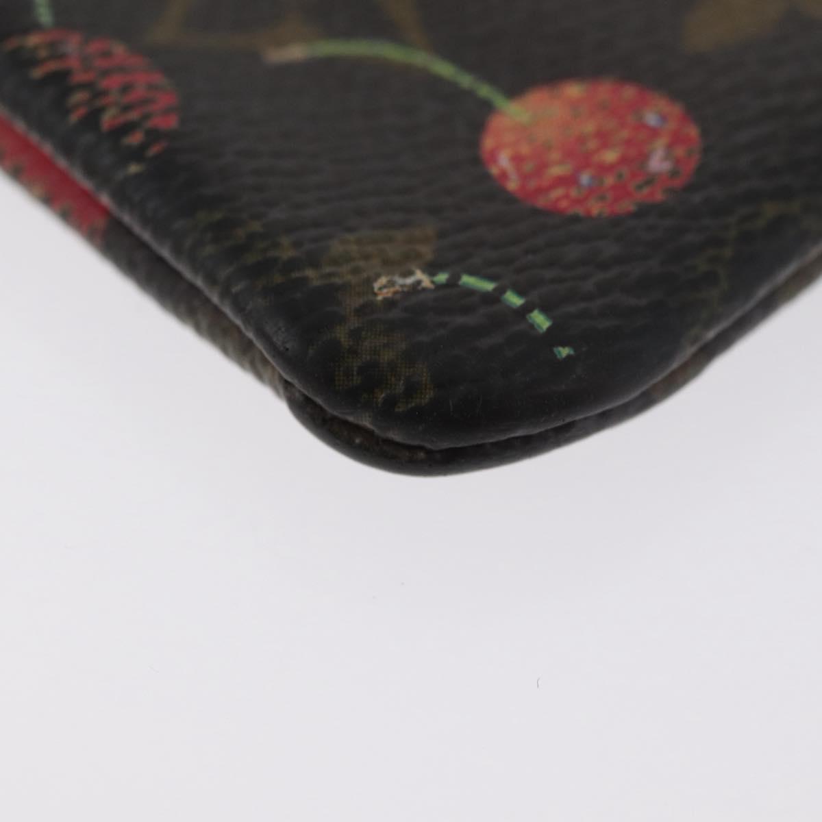 LOUIS VUITTON Monogram Cherry Pochette Cles Coin Purse M95042 LV Auth ARZ554