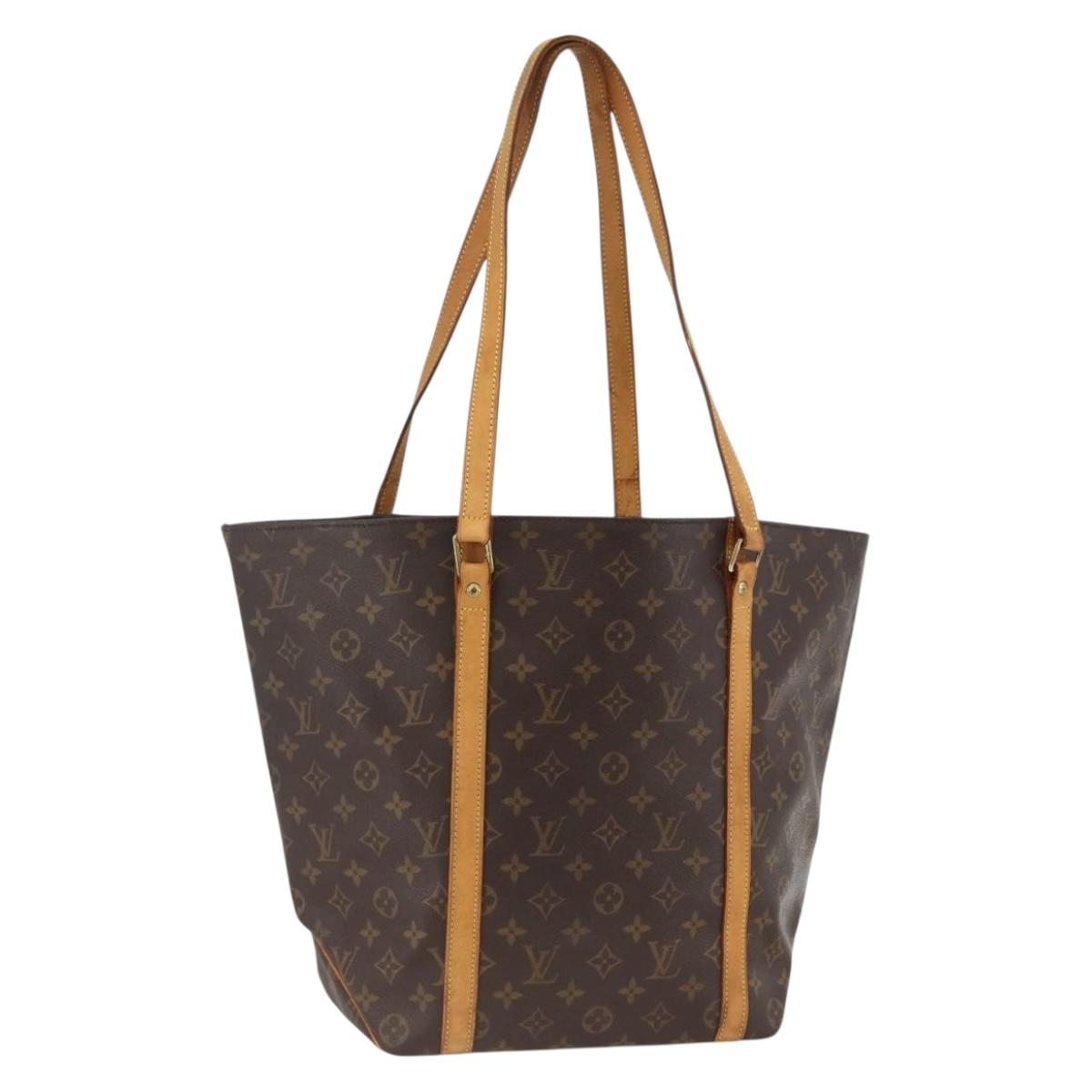 LOUIS VUITTON Monogram Sac Shopping Tote Bag M51108 LV Auth ARZ632