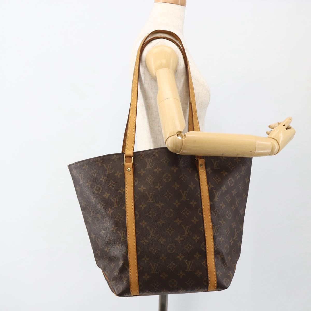 LOUIS VUITTON Monogram Sac Shopping Tote Bag M51108 LV Auth ARZ632