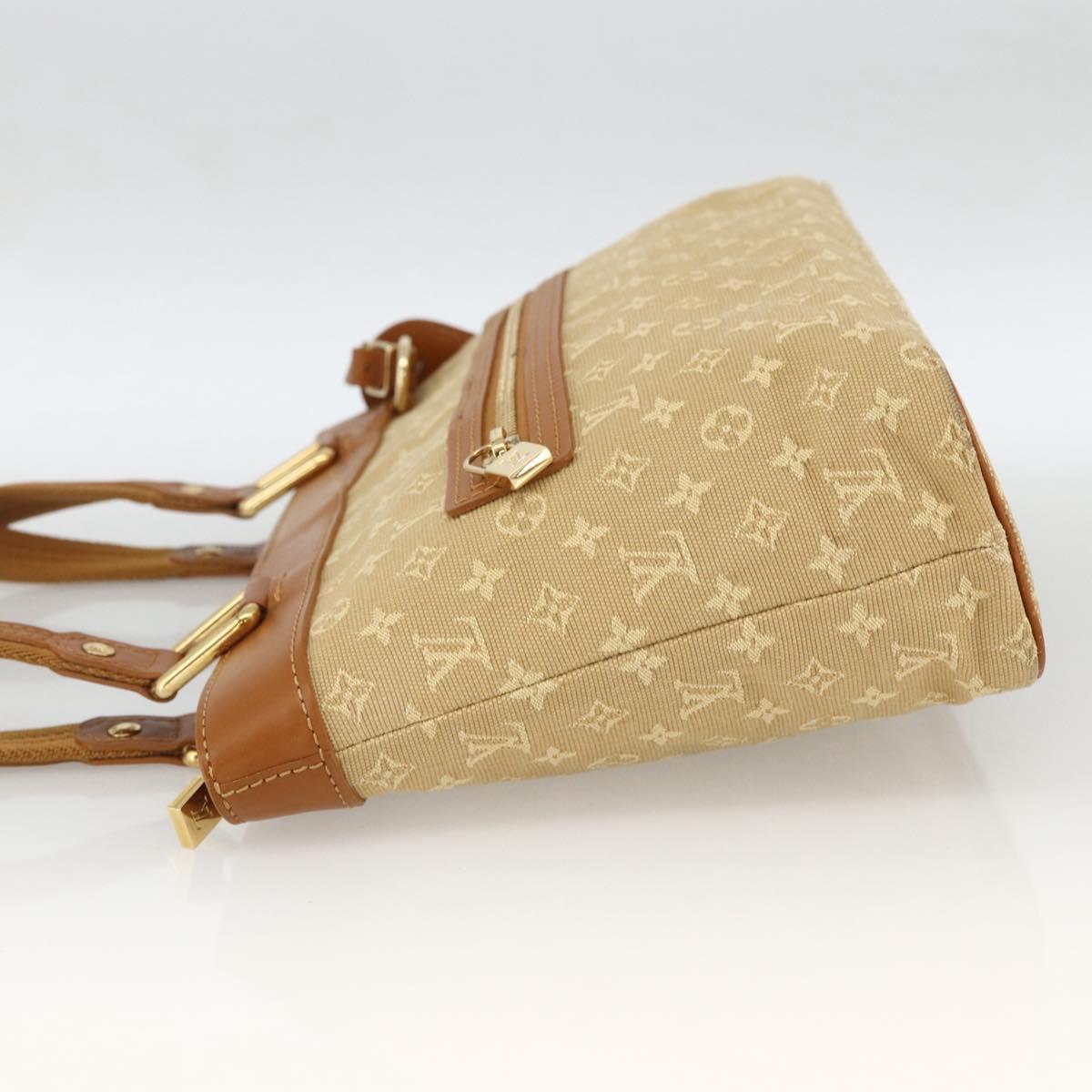 LOUIS VUITTON Monogram Mini Lucille PM Hand Bag Beige M92684 LV Auth ARZ644A