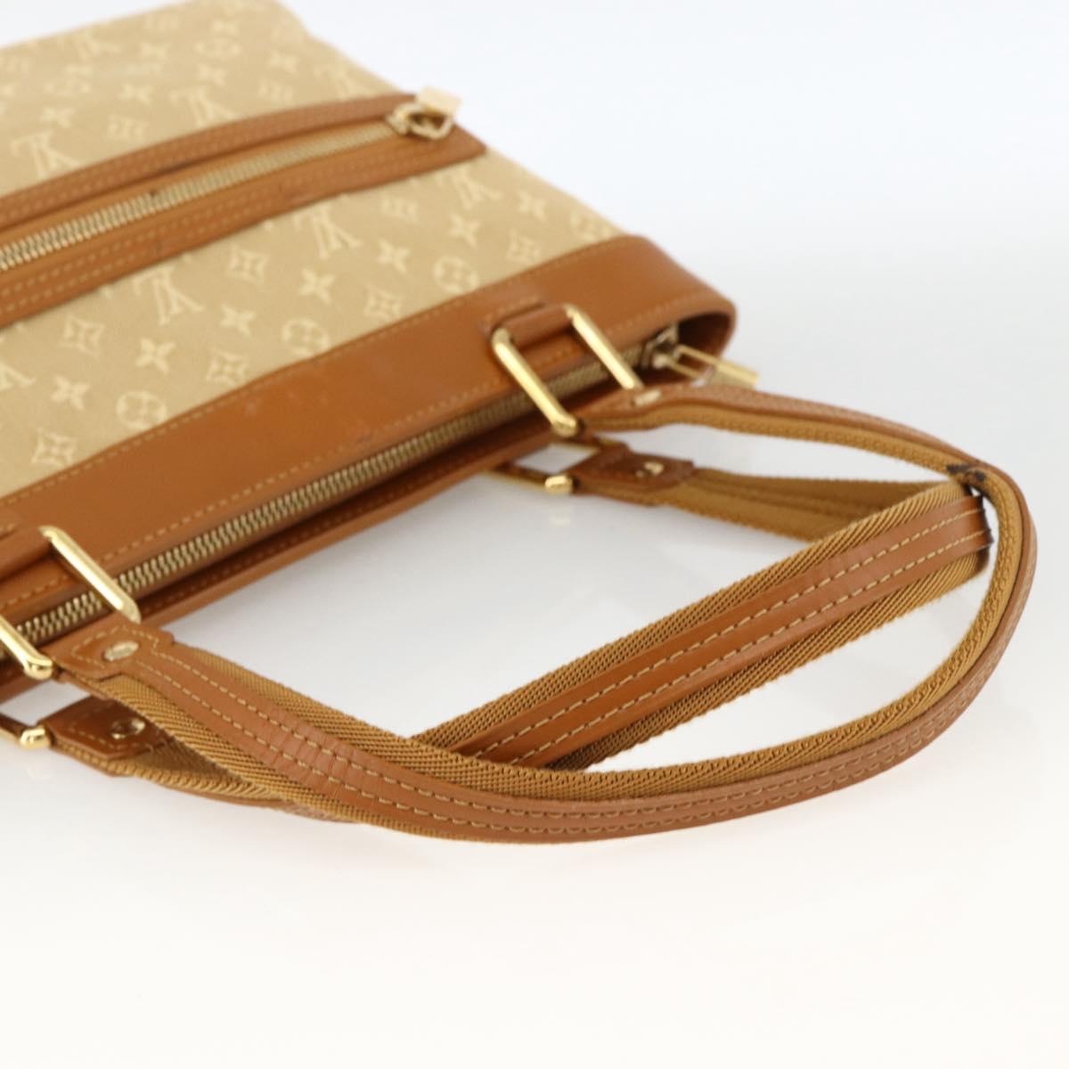 LOUIS VUITTON Monogram Mini Lucille PM Hand Bag Beige M92684 LV Auth ARZ644A
