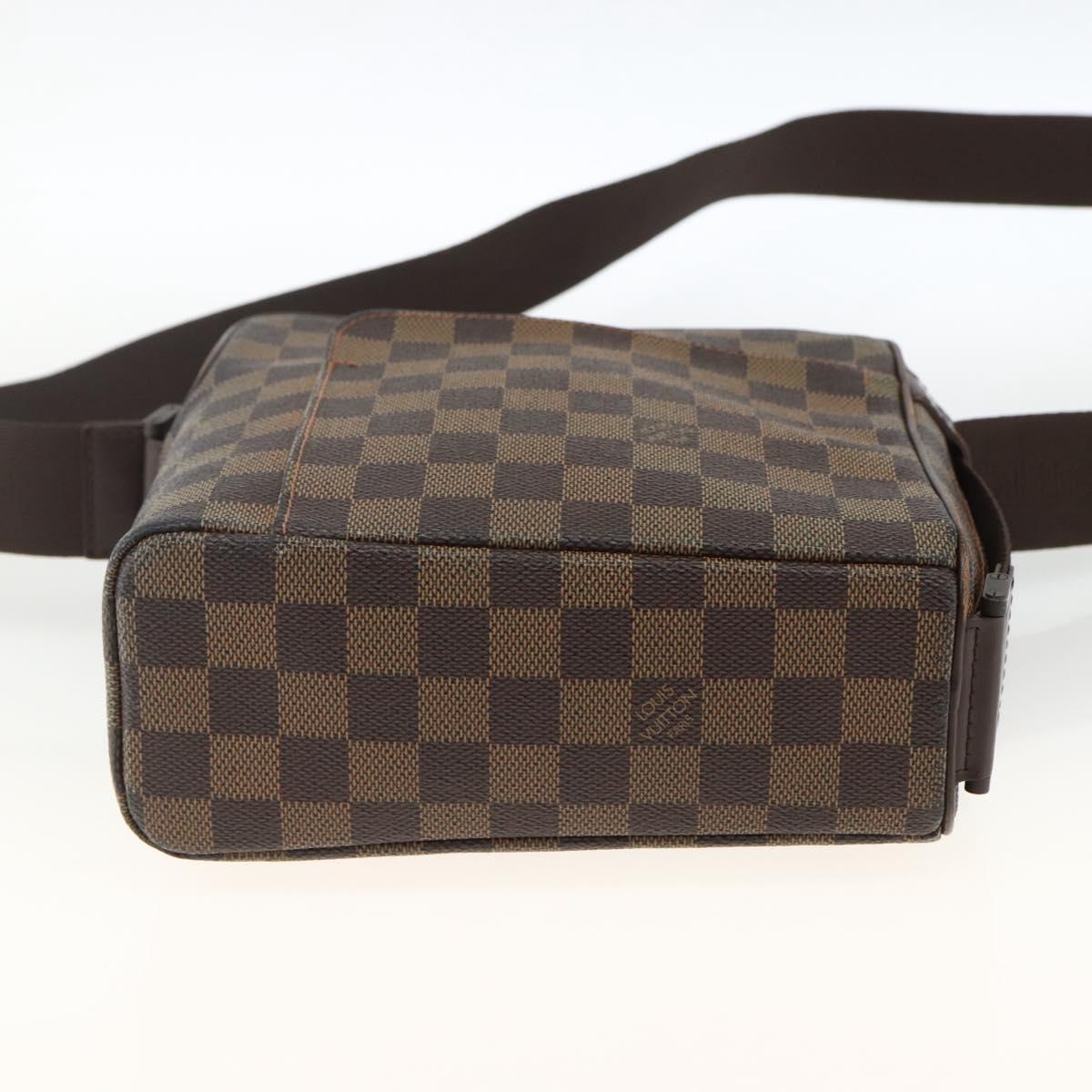 LOUIS VUITTON Damier Ebene Olaf PM Shoulder Bag N41442 LV Auth ARZ646