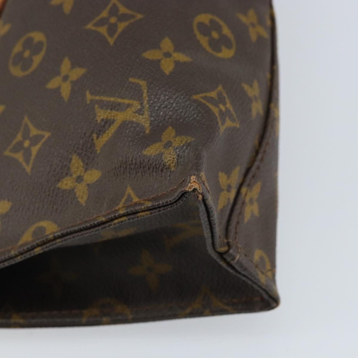LOUIS VUITTON Monogram Sac Triangle Hand Bag M51360 LV Auth ARZ651