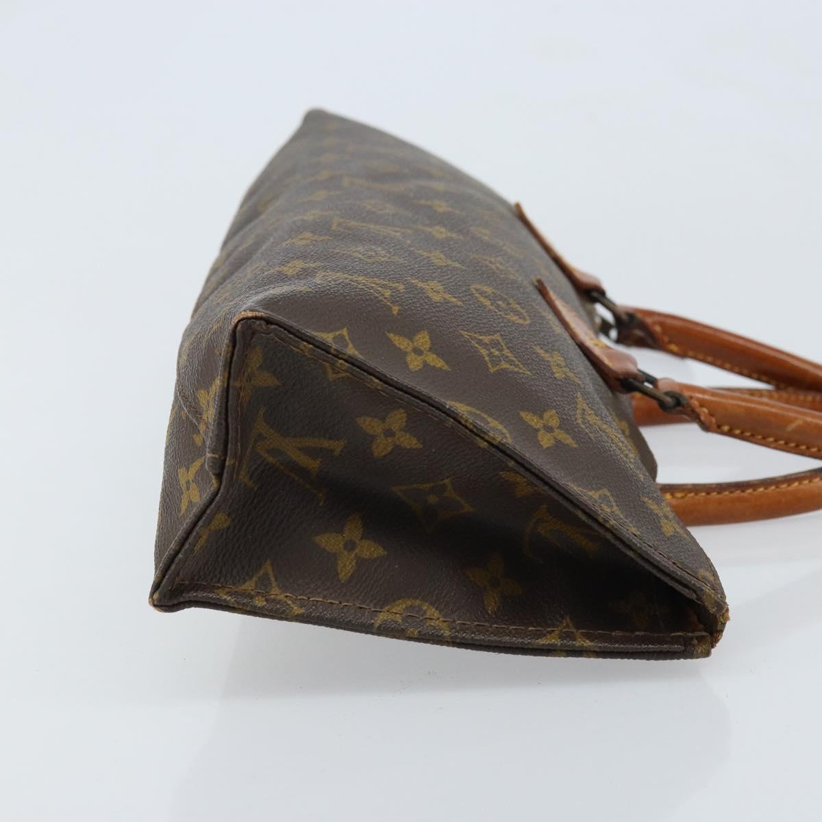 LOUIS VUITTON Monogram Sac Triangle Hand Bag M51360 LV Auth ARZ651
