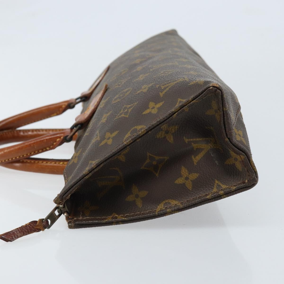 LOUIS VUITTON Monogram Sac Triangle Hand Bag M51360 LV Auth ARZ651