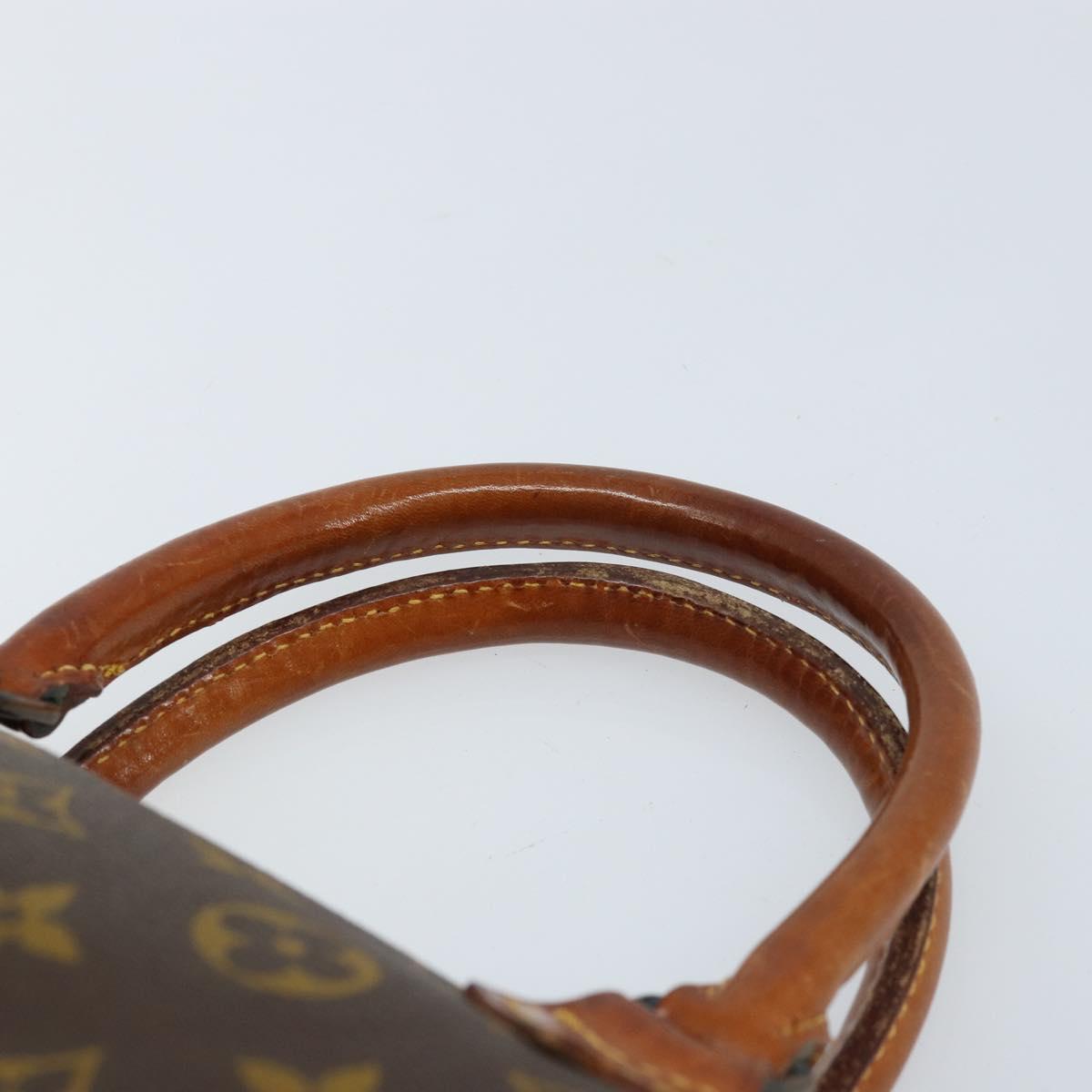 LOUIS VUITTON Monogram Sac Triangle Hand Bag M51360 LV Auth ARZ651