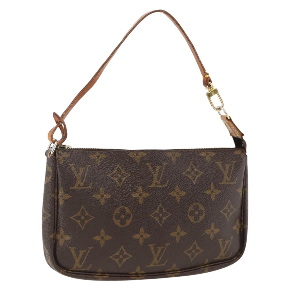 LOUIS VUITTON Monogram Pochette Accessoires Pouch M51980 LV Auth ARZ704