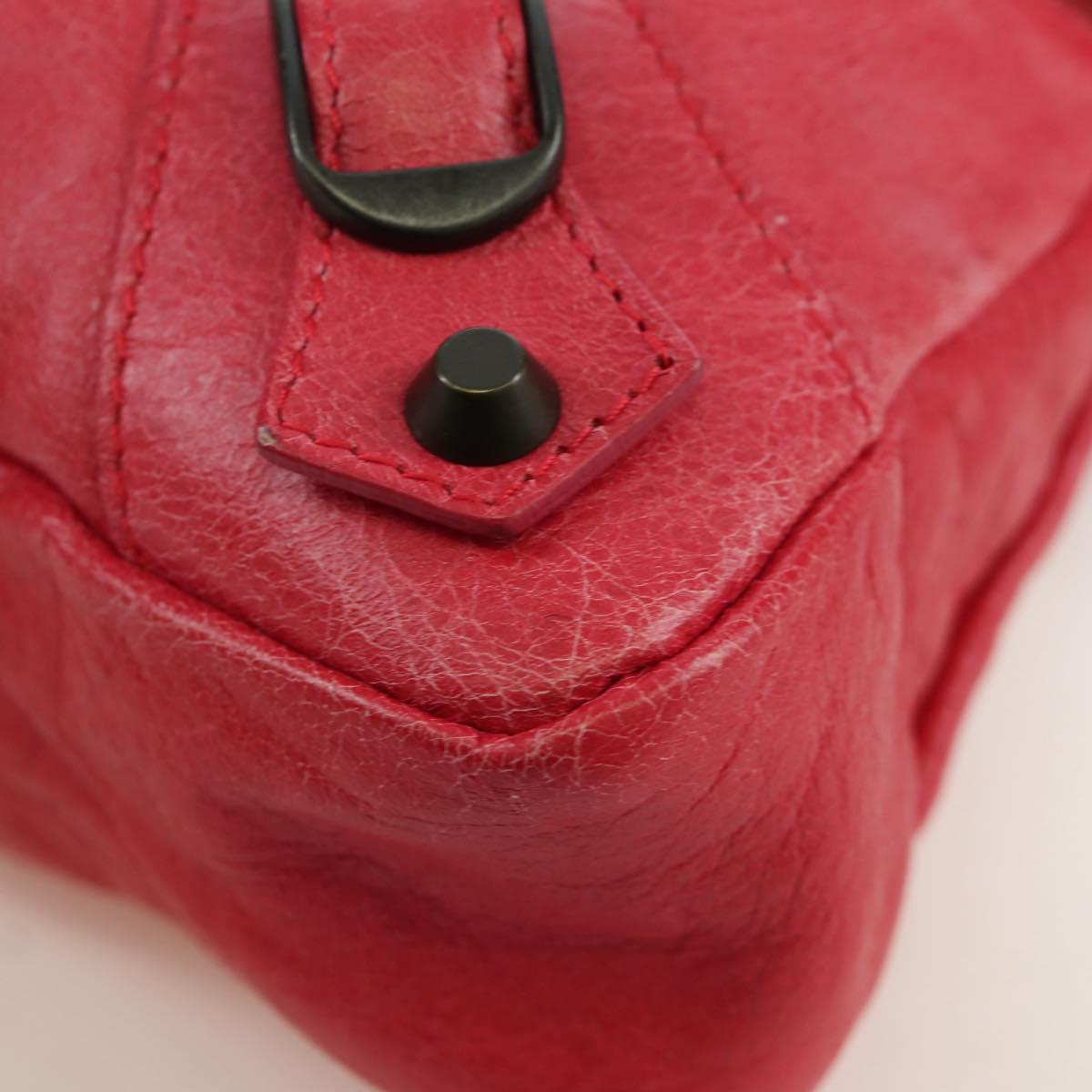 BALENCIAGA The First Hand Bag Leather 2way Pink 103208 Auth ARZ707SAV