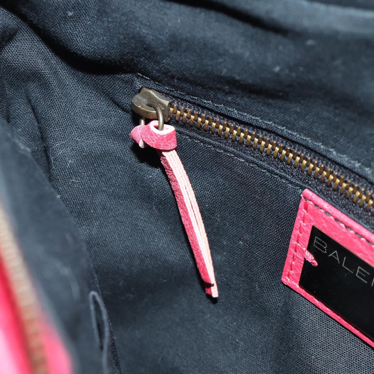 BALENCIAGA The First Hand Bag Leather 2way Pink 103208 Auth ARZ707SAV