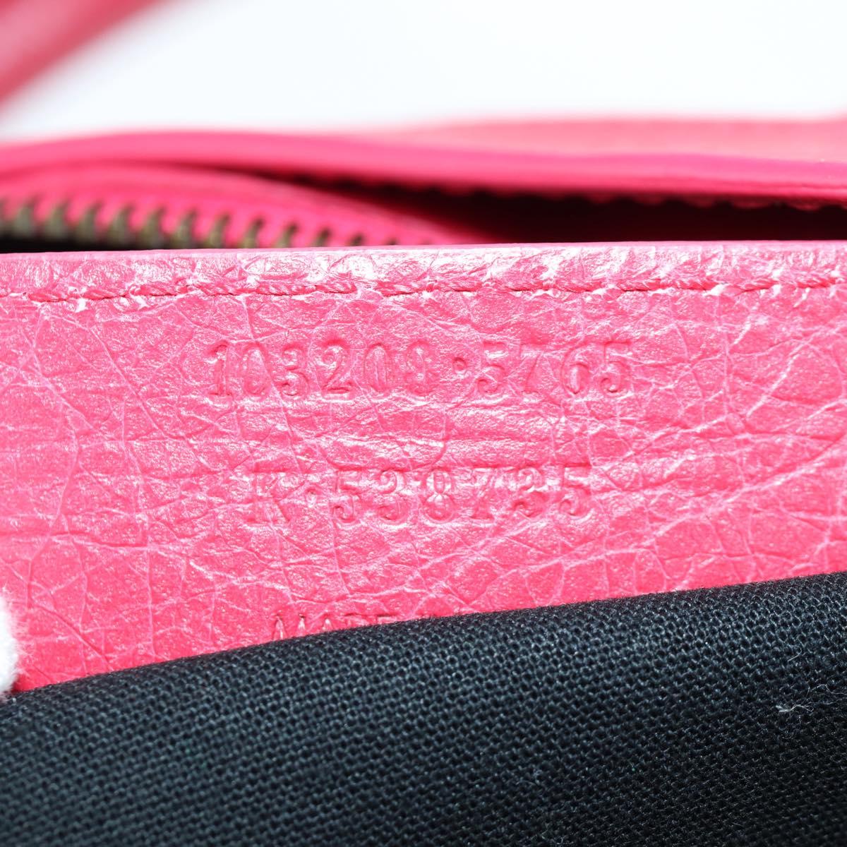 BALENCIAGA The First Hand Bag Leather 2way Pink 103208 Auth ARZ707SAV