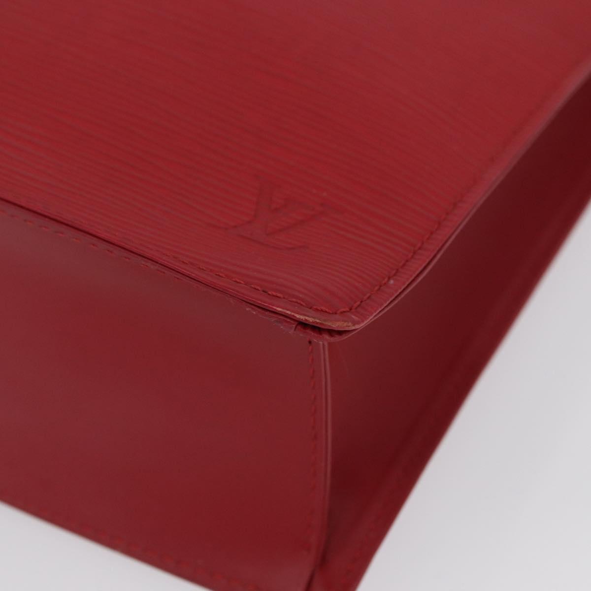 LOUIS VUITTON Epi Sac Plat Hand Bag Red M5274E LV Auth BSZ701A