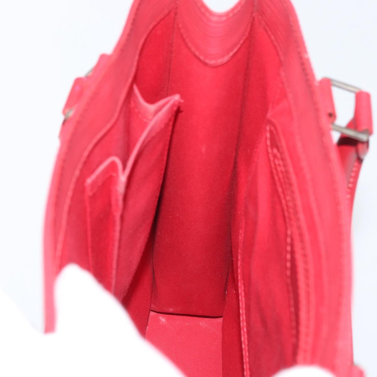 LOUIS VUITTON Epi Sac Plat Hand Bag Red M5274E LV Auth BSZ701A