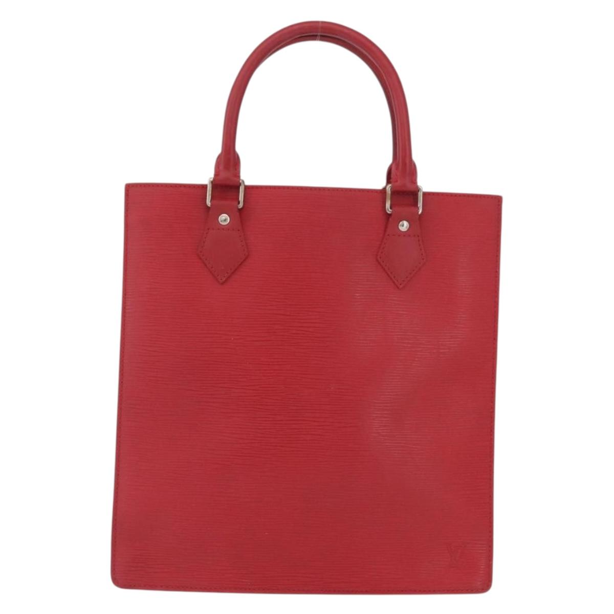 LOUIS VUITTON Epi Sac Plat Hand Bag Red M5274E LV Auth BSZ701A