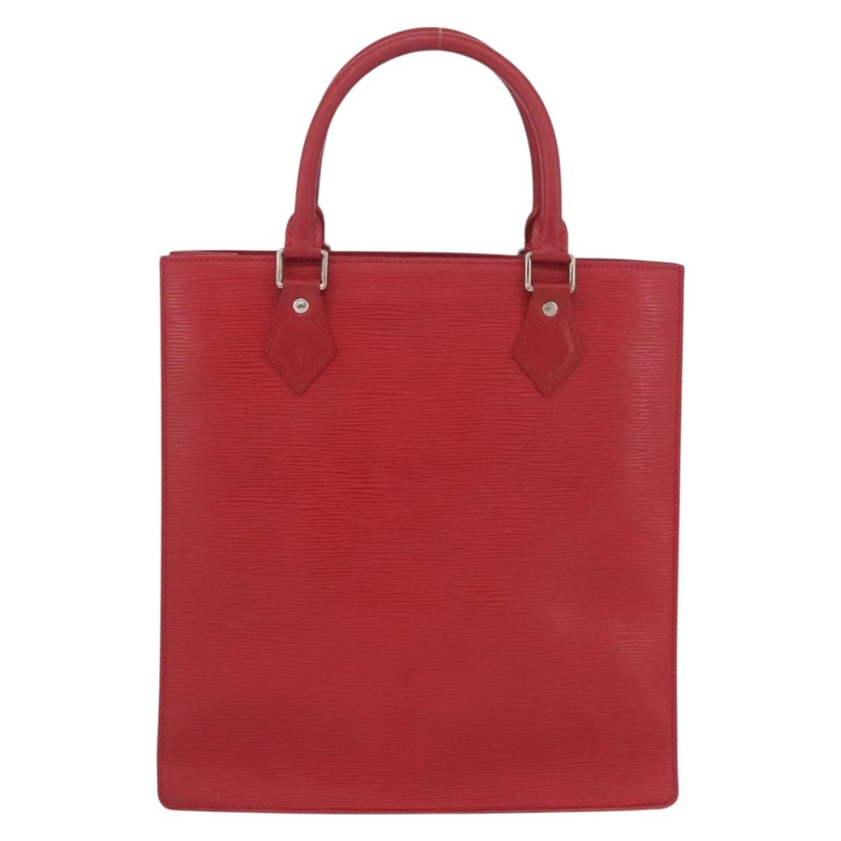 LOUIS VUITTON Epi Sac Plat Hand Bag Red M5274E LV Auth BSZ701A