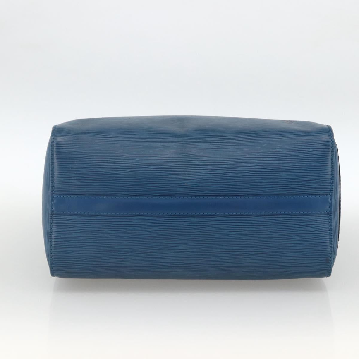 LOUIS VUITTON Epi Speedy 30 Hand Bag Toledo Blue M43005 LV Auth BSZ702A