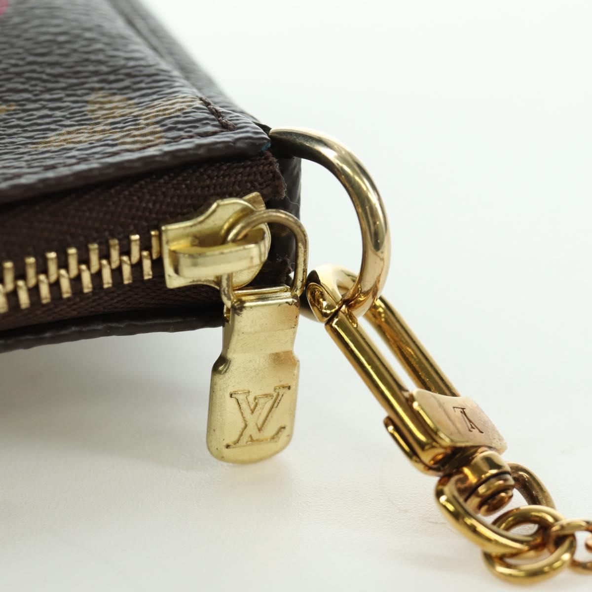 LOUIS VUITTON Monogram Vivienne Mini Pochette Accessoires M68489 Auth BSZ703SAM