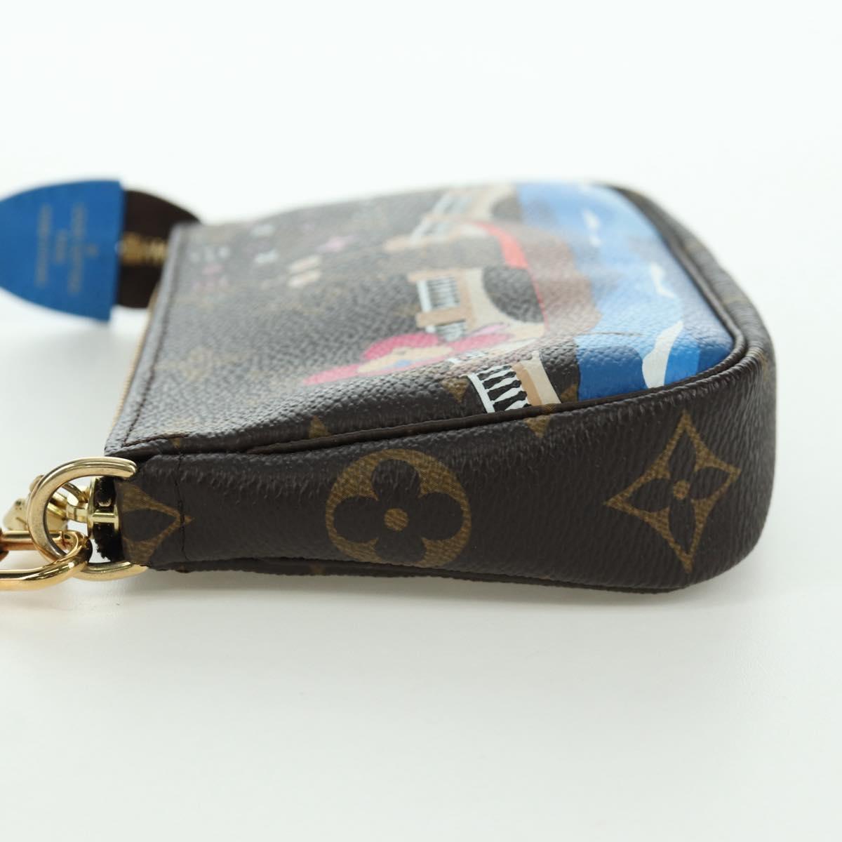 LOUIS VUITTON Monogram Vivienne Mini Pochette Accessoires M68489 Auth BSZ703SAM