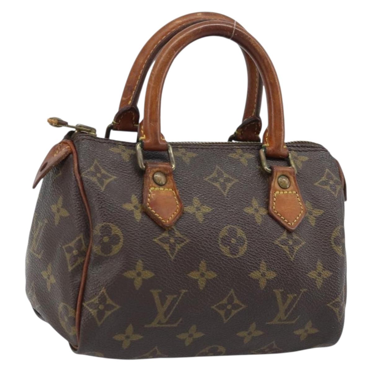 LOUIS VUITTON Monogram Mini Speedy Bandouliere Japon 88 Bag M99014 Auth ARZ749
