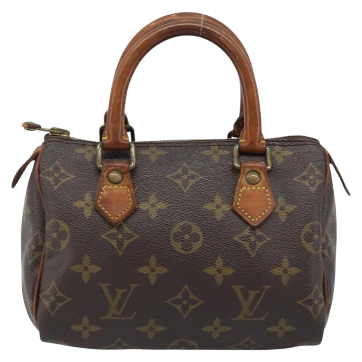 LOUIS VUITTON Monogram Mini Speedy Bandouliere Japon 88 Bag M99014 Auth ARZ749
