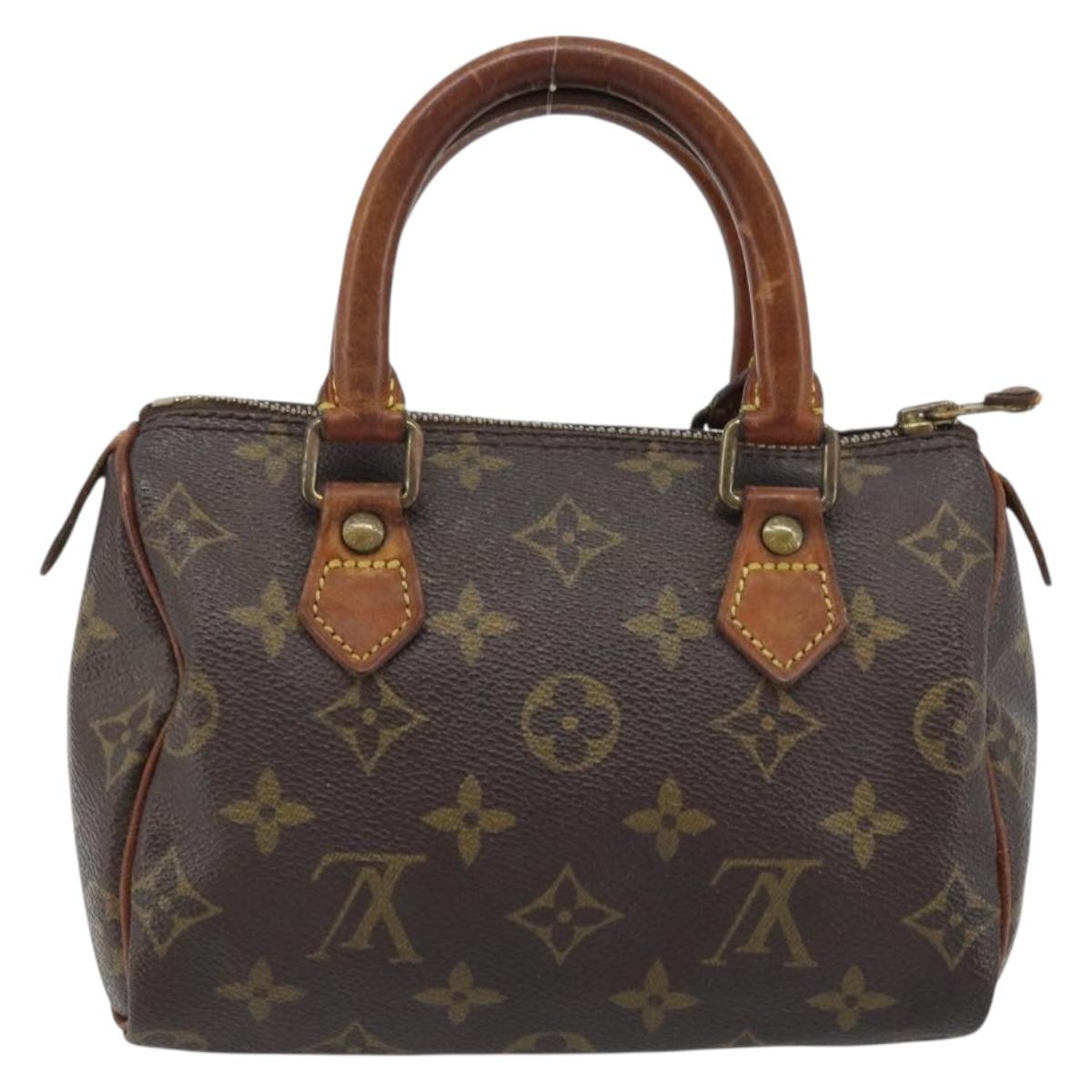 LOUIS VUITTON Monogram Mini Speedy Bandouliere Japon 88 Bag M99014 Auth ARZ749