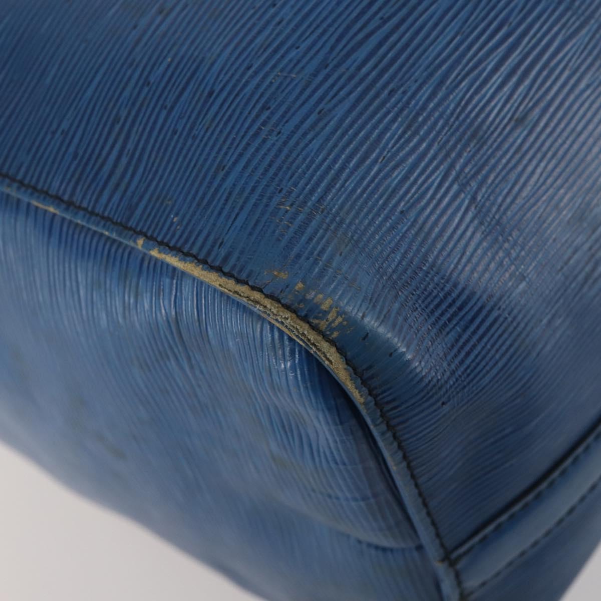 LOUIS VUITTON Epi Keepall 45 Boston Bag Blue M42975 LV Auth ARZ760
