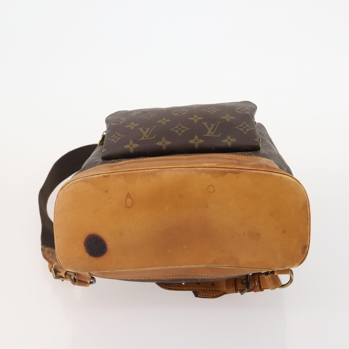 LOUIS VUITTON Monogram Montsouris GM Backpack M51135 LV Auth ARZ795