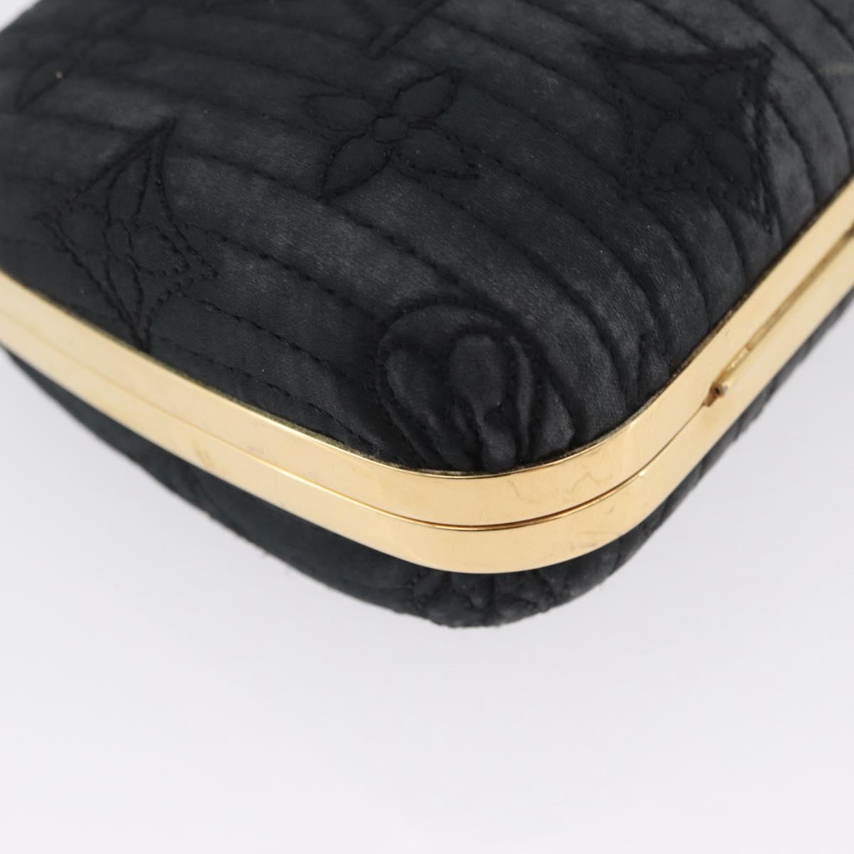 LOUIS VUITTON Monogram Motard Minodiere Clutch Bag Black M95750 LV Auth ARZ800A