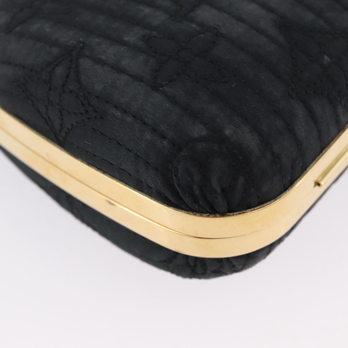LOUIS VUITTON Monogram Motard Minodiere Clutch Bag Black M95750 LV Auth ARZ800A