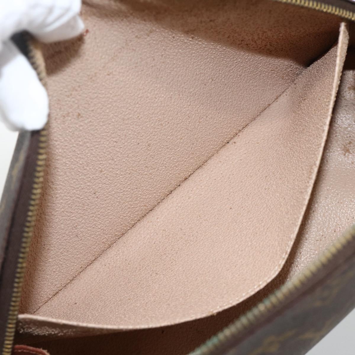 LOUIS VUITTON Monogram Trousse Demi Ronde Cosmetic Pouch M47520 LV Auth ARZ812