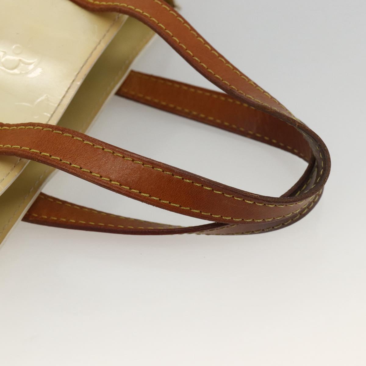 LOUIS VUITTON Monogram Vernis Reade PM Hand Bag Perle M91336 LV Auth ARZ815
