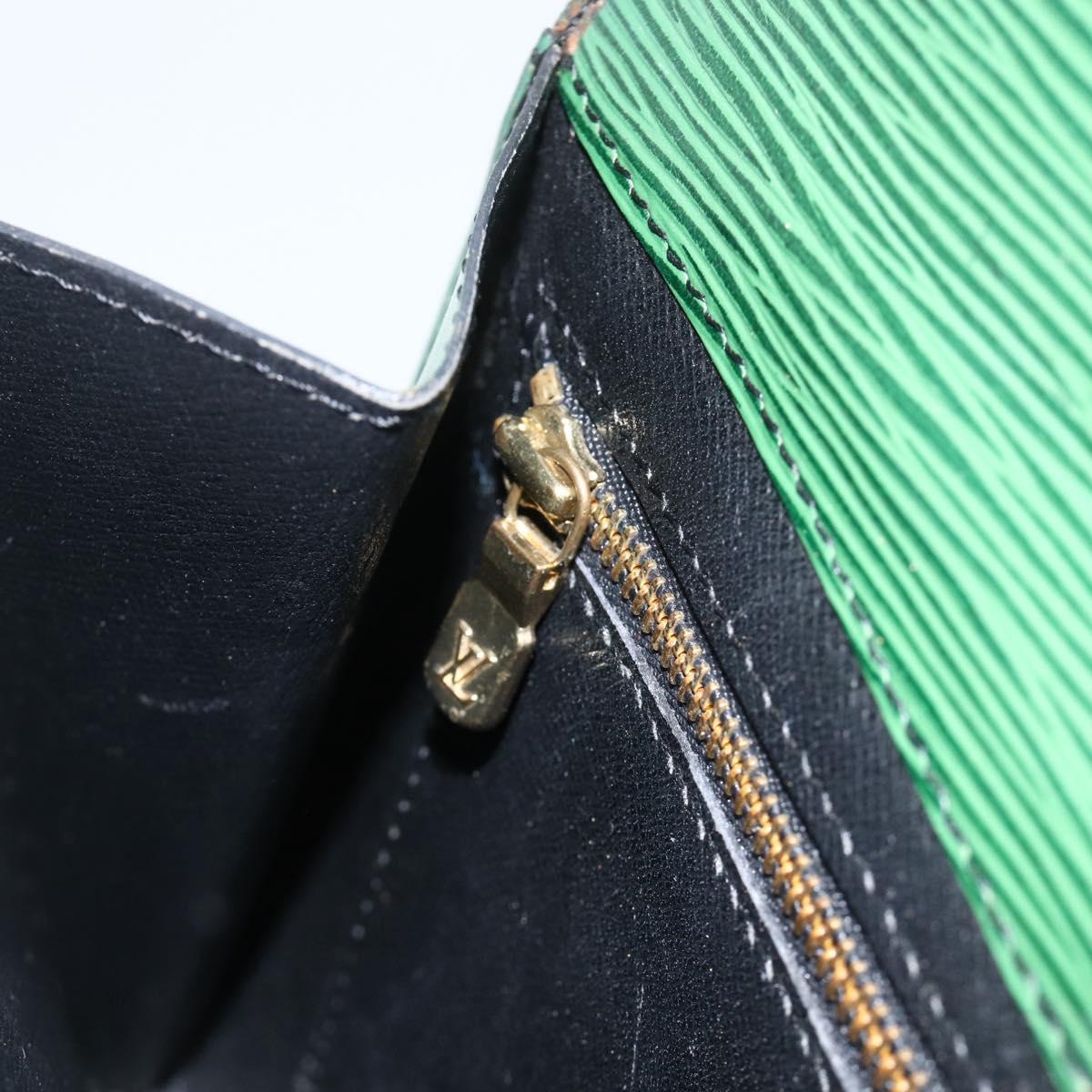 LOUIS VUITTON Epi Art Deco Clutch Bag Green M52634 LV Auth ARZ821