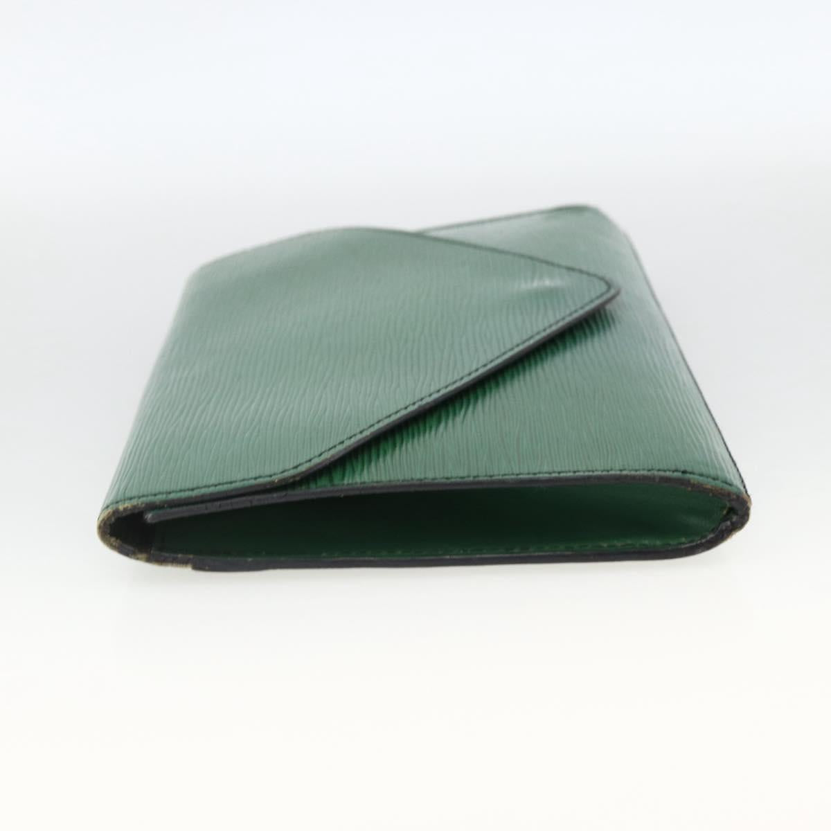 LOUIS VUITTON Epi Art Deco Clutch Bag Green M52634 LV Auth ARZ821