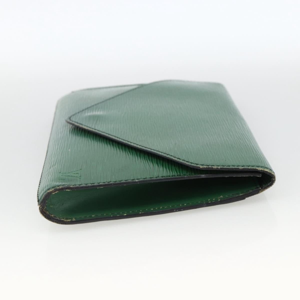 LOUIS VUITTON Epi Art Deco Clutch Bag Green M52634 LV Auth ARZ821