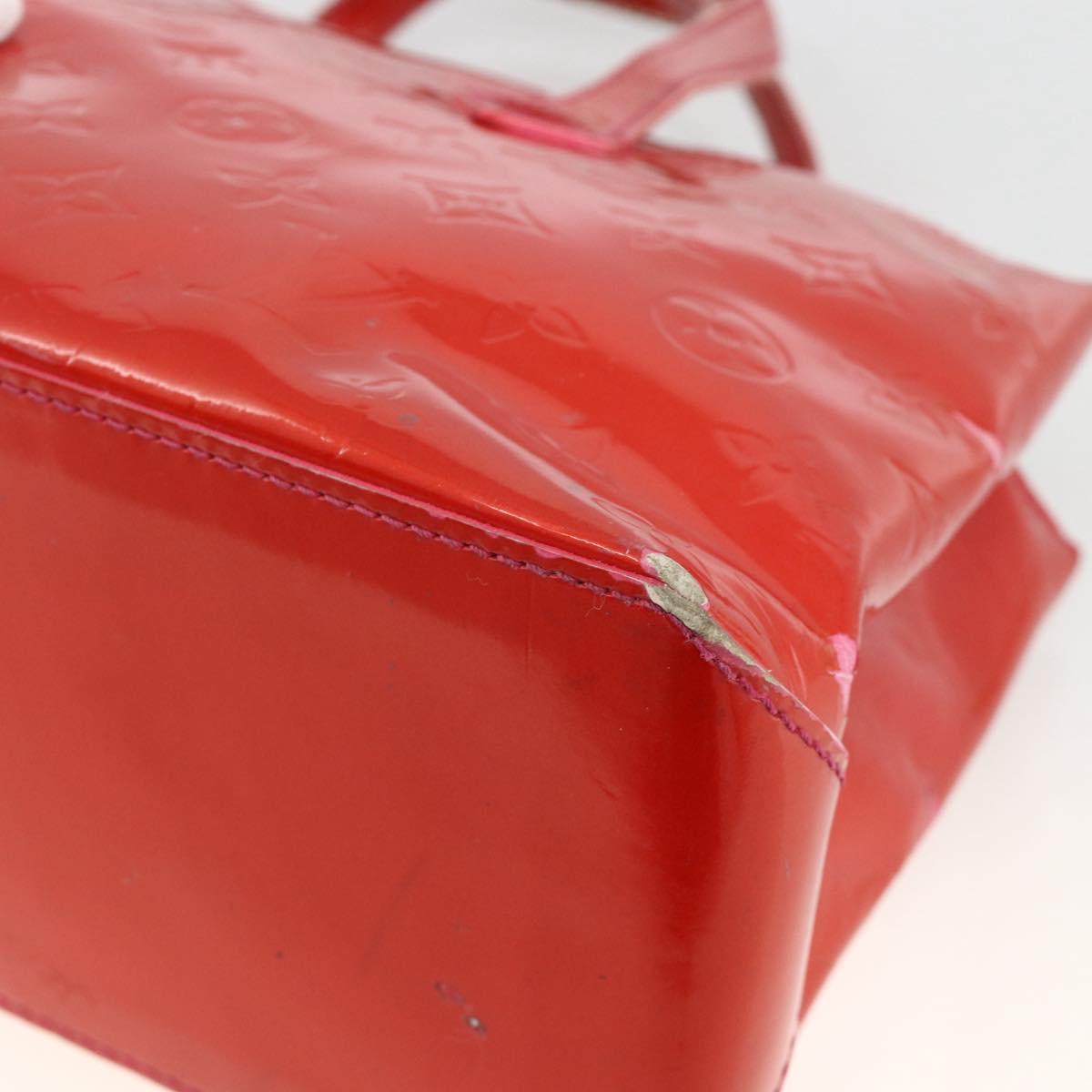 LOUIS VUITTON Monogram Vernis Wilshire PM Hand Bag Rose Pop M93643 Auth ARZ840