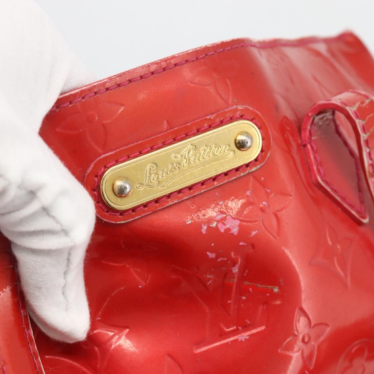 LOUIS VUITTON Monogram Vernis Wilshire PM Hand Bag Rose Pop M93643 Auth ARZ840
