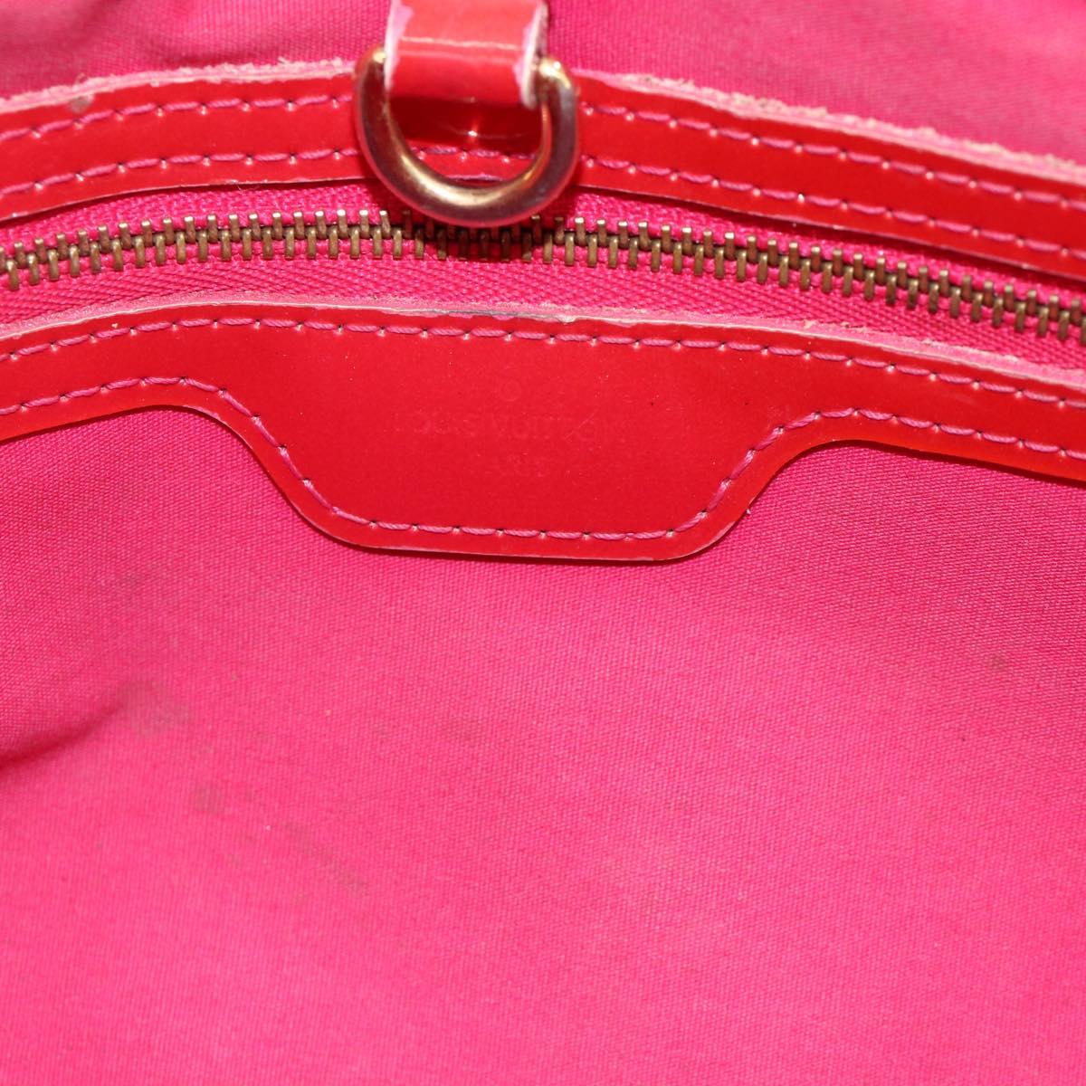 LOUIS VUITTON Monogram Vernis Wilshire PM Hand Bag Rose Pop M93643 Auth ARZ840