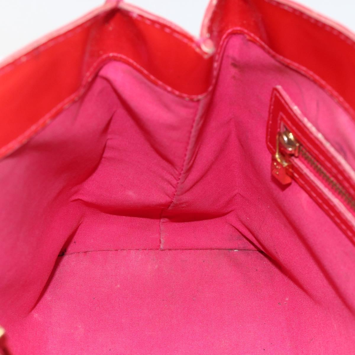 LOUIS VUITTON Monogram Vernis Wilshire PM Hand Bag Rose Pop M93643 Auth ARZ840