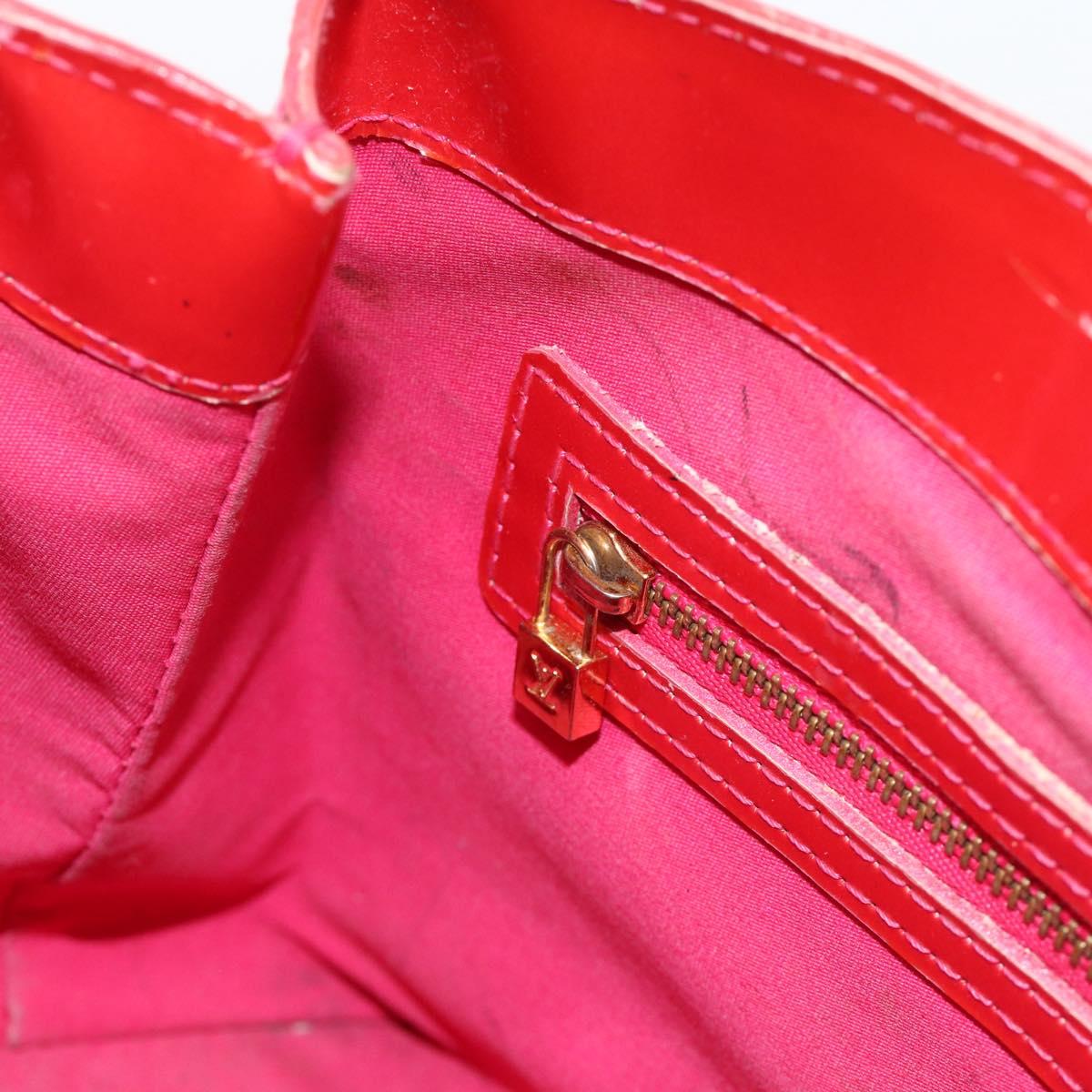 LOUIS VUITTON Monogram Vernis Wilshire PM Hand Bag Rose Pop M93643 Auth ARZ840