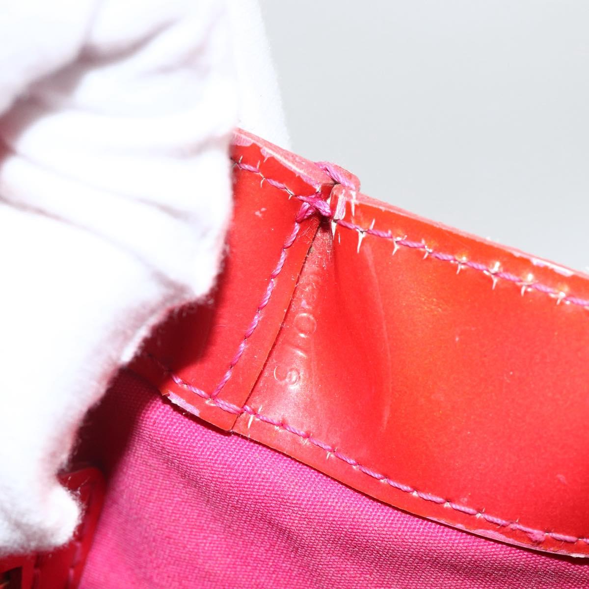 LOUIS VUITTON Monogram Vernis Wilshire PM Hand Bag Rose Pop M93643 Auth ARZ840